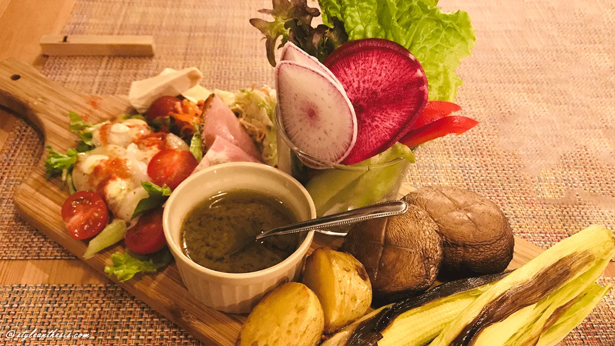 Cafe T:野菜のバーニャカウダ