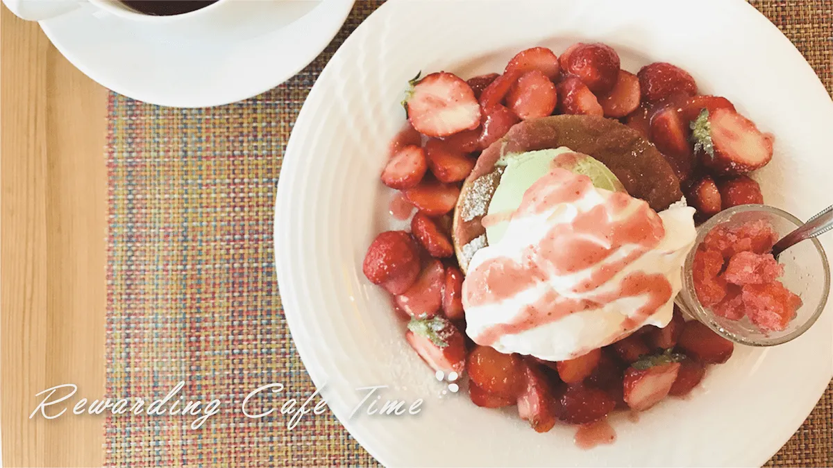 旬のフルーツがメインのデザート、Cafe T